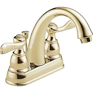 DELTA Windemere B2596LF-PB Two Handle Centerset Bathroom Faucet, Polished Brass DELTA Windemere B2596LF-PB Two Handle Centerset Bathroom Faucet, Polished Brass
