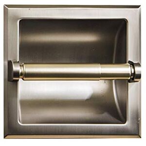 SENTO BETTER HOME BETTER LIFE Recessed Toilet Paper Holder, Wall Mounted Stainless Steel Toilet Paper Roll Holder with Rear Mounting Bracket, Easy Installation, Heavy Duty Metal, Satin Nickel SENTO BETTER HOME BETTER LIFE Recessed Toilet Paper Holder, Wall Mounted Stainless Steel Toilet Paper Roll Holder with Rear Mounting Bracket, Easy Installation, Heavy Duty Metal, Satin Nickel