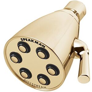 Speakman S-2252-PB Signature Brass Icon Anystream High Pressure Adjustable Shower Head, Polished Brass Speakman S-2252-PB Signature Brass Icon Anystream High Pressure Adjustable Shower Head, Polished Brass