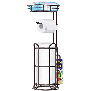 TreeLen Black Free-Standing Toilet Paper Holder with Shelf – Tissue Roll Dispenser and Magazine Rack – Fits Mega Rolls, Phone, and Wipes TreeLen Black Free-Standing Toilet Paper Holder with Shelf – Tissue Roll Dispenser and Magazine Rack – Fits Mega Rolls, Phone, and Wipes