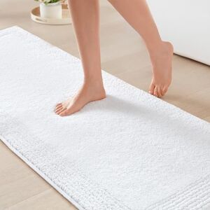 Madison Park Signature Splendor Reversible 100% Cotton Tufted Bathroom Rug-3000 GSM Hotel Quality Luxurious Plush Medium Pile Bath Mat Absorbent, Quick Dry, Shower Room Décor, 24x72, White Madison Park Signature Splendor Reversible 100% Cotton Tufted Bathroom Rug-3000 GSM Hotel Quality Luxurious Plush Medium Pile Bath Mat Absorbent, Quick Dry, Shower Room Décor, 24x72, White