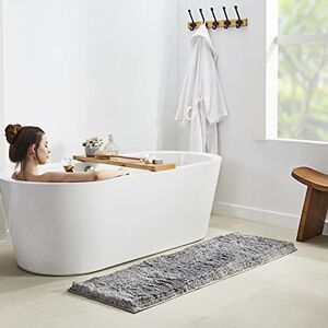 Penguin Home Non Slip Microfiber Fluffy Ruby Bath MatGrey Colour Super Soft and Absorbent With Thick Pile and Latex Backing for Bath Room Floors, Bath rugs Size 50 x 152 cm Pile Height 1.2 cm Penguin Home Non Slip Microfiber Fluffy Ruby Bath MatGrey Colour Super Soft and Absorbent With Thick Pile and Latex Backing for Bath Room Floors, Bath rugs Size 50 x 152 cm Pile Height 1.2 cm