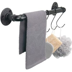 Jeasor Industrial Pipe Towel Bar, DIY Bathroom Shelf Rack Hanging Towel, Steampunk Wall Mount Bath Rustic Towel Rack Holder Rail with 3 Hooks (16 inch) Jeasor Industrial Pipe Towel Bar, DIY Bathroom Shelf Rack Hanging Towel, Steampunk Wall Mount Bath Rustic Towel Rack Holder Rail with 3 Hooks (16 inch)