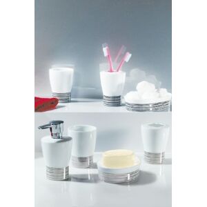 Spirella Desk Accessory Opera White/Silver Brush 1206736, White, Standard Spirella Desk Accessory Opera White/Silver Brush 1206736, White, Standard