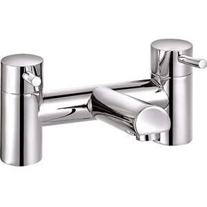 VeeBath Dixon Round Bath Filler Taps, Bathroom Waterfall Bath Filler Mixer Tap Double Lever Tub Tap- Chrome VeeBath Dixon Round Bath Filler Taps, Bathroom Waterfall Bath Filler Mixer Tap Double Lever Tub Tap- Chrome