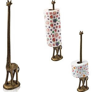Comfify Decorative Cast Iron Giraffe for Paper Towel Standing Toilet Paper Holder Storage for Paper Towels or Toilet Paper (Brown Rust) Comfify Decorative Cast Iron Giraffe for Paper Towel Standing Toilet Paper Holder Storage for Paper Towels or Toilet Paper (Brown Rust)