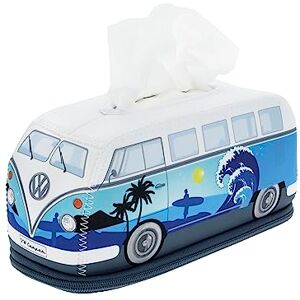 BRISA VW Collection Volkswagen Neoprene Cosmetic Napkin Dispenser Paper Tissue Box for Bathroom in T1 Bus Campervan Design (Surf/Blue) BRISA VW Collection Volkswagen Neoprene Cosmetic Napkin Dispenser Paper Tissue Box for Bathroom in T1 Bus Campervan Design (Surf/Blue)