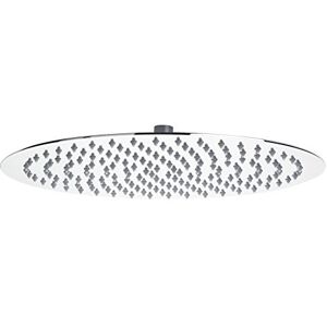 Hudson Reed HEAD46 ǀ Modern Bathroom Slim Stainless Steel Round Fixed Shower Head, 56mm x 400mm, Chrome Hudson Reed HEAD46 ǀ Modern Bathroom Slim Stainless Steel Round Fixed Shower Head, 56mm x 400mm, Chrome