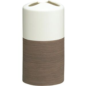 Sealskin Doppio Toothbrush Holder, Polyresin, Brown, 6.9 x 13.4 x 6.9 cm Sealskin Doppio Toothbrush Holder, Polyresin, Brown, 6.9 x 13.4 x 6.9 cm