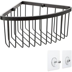 TATAY Shower Shelf No Drill Corner Includes Mounting System (Quick Fix) Holds up to 5 kg 100% Stainless Aluminium Shower Caddy for Bathroom Storage – 20 x 11.5 x 20 cm – Black TATAY Shower Shelf No Drill Corner Includes Mounting System (Quick Fix) Holds up to 5 kg 100% Stainless Aluminium Shower Caddy for Bathroom Storage – 20 x 11.5 x 20 cm – Black