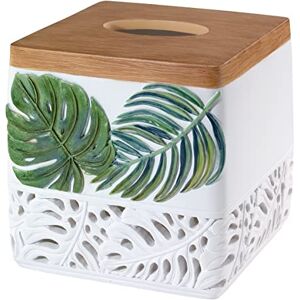 Avanti Linens Tissue Box Cover, Countertop Accessories, Leaf Inspired Home Decor (Viva Palm Collection) Avanti Linens Tissue Box Cover, Countertop Accessories, Leaf Inspired Home Decor (Viva Palm Collection)