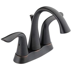 DELTA 2538-RBMPU-DST Lahara Two Handle Centerset Bathroom Faucet, Venetian Bronze DELTA 2538-RBMPU-DST Lahara Two Handle Centerset Bathroom Faucet, Venetian Bronze
