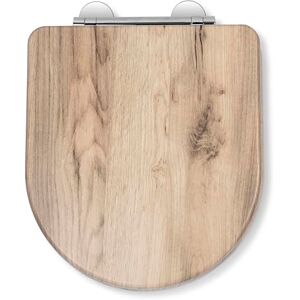 Croydex Varese Soft Close Toilet Seat Quick Release Button for Easy Cleaning and Adjustable Hinges with Top and Bottom Fixings Included, Antibacterial Treated Surface (D-Shape Toilet Seat Grey Oak) Croydex Varese Soft Close Toilet Seat Quick Release Button for Easy Cleaning and Adjustable Hinges with Top and Bottom Fixings Included, Antibacterial Treated Surface (D-Shape Toilet Seat Grey Oak)