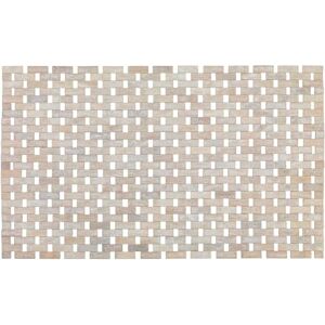 WENKO 22106100 Bathroom mat Bamboo White anti-slip underside, Bamboo, 50 x 80 cm, White WENKO 22106100 Bathroom mat Bamboo White anti-slip underside, Bamboo, 50 x 80 cm, White