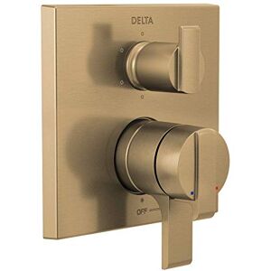 Delta Faucet T27967-CZ Angular Modern Monitor 17 Series Valve 6-Setting Integrated Shower Trim with Diverter, Champagne Bronze Delta Faucet T27967-CZ Angular Modern Monitor 17 Series Valve 6-Setting Integrated Shower Trim with Diverter, Champagne Bronze