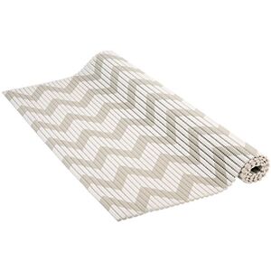 Venilia Venisoft 54715 Soft Foam Mat, Herringbone Non-Slip Flooring, Shower Mat, PVC Polyester, Grey/White, 65 x 200 cm Venilia Venisoft 54715 Soft Foam Mat, Herringbone Non-Slip Flooring, Shower Mat, PVC Polyester, Grey/White, 65 x 200 cm