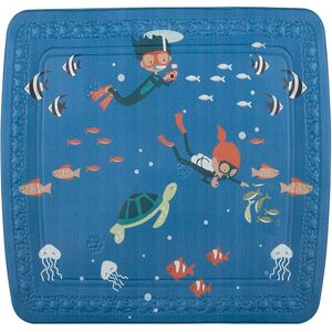 Spirella Shower Mat Bath Mat Children's Shower Mat Antibacterial Non-Slip with Suction Cups – Diver – Approx. 55 x 55 cm – Made in Germany Spirella Shower Mat Bath Mat Children's Shower Mat Antibacterial Non-Slip with Suction Cups – Diver – Approx. 55 x 55 cm – Made in Germany