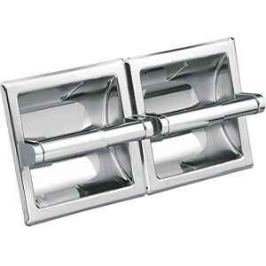 Moen 5577 Donner Hotel and Motel Double Recessed Toilet Roll Holder, Bathroom Dispenser, Chrome Moen 5577 Donner Hotel and Motel Double Recessed Toilet Roll Holder, Bathroom Dispenser, Chrome