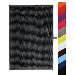 MSV Chenille Bath Mat 60 x 90 cm Grey MSV Chenille Bath Mat 60 x 90 cm Grey