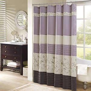 Madison Park Serene Flora Embroidered Floral Shower Curtain - Bathroom Accessory Madison Park Serene Flora Embroidered Floral Shower Curtain - Bathroom Accessory