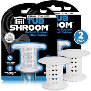 TubShroom Tub Drain Protector Hair Catcher/Strainer/Snare, Silicone, 2 Pack TubShroom Tub Drain Protector Hair Catcher/Strainer/Snare, Silicone, 2 Pack