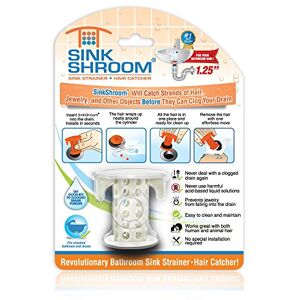 TubShroom SinkShroom Clean White, One Size TubShroom SinkShroom Clean White, One Size