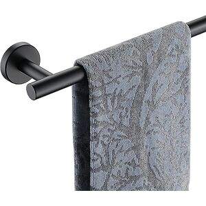 JQK Black Towel Bar, 9 Inch 304 Stainless Steel Thicken 0.8mm Hand Towel Rack, Bathroom Towel Holder Matte Black Wall Mount, Total Length 12.1 Inch TB110L9-PB JQK Black Towel Bar, 9 Inch 304 Stainless Steel Thicken 0.8mm Hand Towel Rack, Bathroom Towel Holder Matte Black Wall Mount, Total Length 12.1 Inch TB110L9-PB