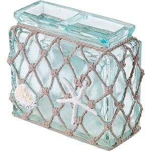 Avanti Linens Toothbrush Holder, Resin Bathroom Accessories, Beach Inspired Bathroom Decor (Seaglass Collection) Avanti Linens Toothbrush Holder, Resin Bathroom Accessories, Beach Inspired Bathroom Decor (Seaglass Collection)