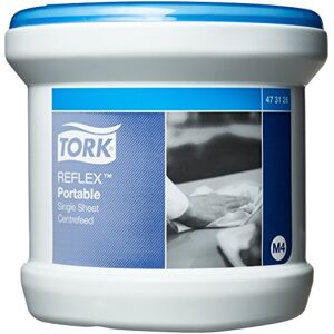 Tork Reflex Portable Dispenser and Roll Starter Pack 473188,Blue,White Tork Reflex Portable Dispenser and Roll Starter Pack 473188,Blue,White