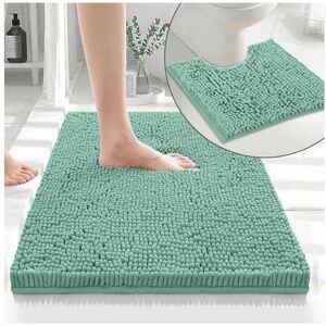 GC GAVENO CAVAILIA 100% Microfiber Toilet Rug Set, Loop Bath Mat Non Slip, Pedestal Mats For Bathroom, Duck Egg, Regular,678670 GC GAVENO CAVAILIA 100% Microfiber Toilet Rug Set, Loop Bath Mat Non Slip, Pedestal Mats For Bathroom, Duck Egg, Regular,678670