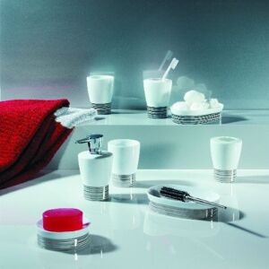 Spirella Office Desk Accessory White/Black Dispenser 1206722, White, Standard Spirella Office Desk Accessory White/Black Dispenser 1206722, White, Standard