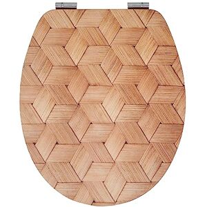 Wirquin 20723077 Abattant WC avec frein de Chute Diplomat 100% FSC, top fix, déclipsable, Osier Toilet Seat, Wicker, Wood Wirquin 20723077 Abattant WC avec frein de Chute Diplomat 100% FSC, top fix, déclipsable, Osier Toilet Seat, Wicker, Wood