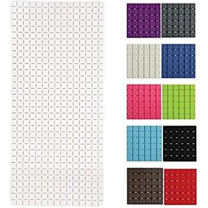 MSV Bath Mat, White, Unique MSV Bath Mat, White, Unique