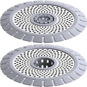 qAp quality art Practical Stainless Steel and Silicone (Cool Grey) 4.3inch Good Grips Easy Clean Shower Drain Protector, Shower Drain Hair Catcher 2Pack qAp quality art Practical Stainless Steel and Silicone (Cool Grey) 4.3inch Good Grips Easy Clean Shower Drain Protector, Shower Drain Hair Catcher 2Pack