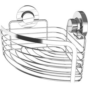 Cornat Corner Basket 3 in 1 for Corner Mounting 3 Different Mounting Options with Suction Cup/Adhesive Pad and Drilling Chrome-Plated/Shower Shelf/Shower Shelf, T340270 Cornat Corner Basket 3 in 1 for Corner Mounting 3 Different Mounting Options with Suction Cup/Adhesive Pad and Drilling Chrome-Plated/Shower Shelf/Shower Shelf, T340270