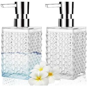 HOHAOO Soap Dispenser,2 Pack 12 Oz Acrylic Stylish Hand Liquid Soap Dispenser Laundry Lotion Dispenser Pump Bottle for Bathroom,Countertop,Kitchen Sink HOHAOO Soap Dispenser,2 Pack 12 Oz Acrylic Stylish Hand Liquid Soap Dispenser Laundry Lotion Dispenser Pump Bottle for Bathroom,Countertop,Kitchen Sink