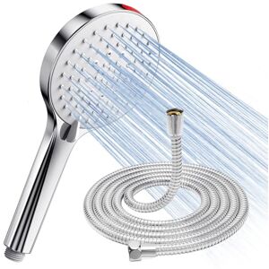 SREWOHS Shower Head and Hose 1.6M High Pressure Shower Hose and Head Pressure Booster Shower Heads for Low Pressure Universal Large Shower Heads 5 Modes,Power Flush Spray for Cleaning SREWOHS Shower Head and Hose 1.6M High Pressure Shower Hose and Head Pressure Booster Shower Heads for Low Pressure Universal Large Shower Heads 5 Modes,Power Flush Spray for Cleaning