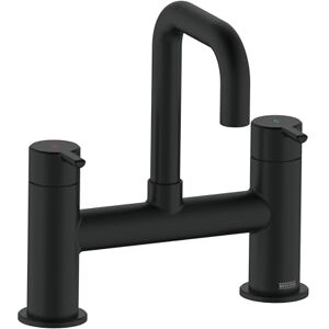 Bristan Altum Bath Filler Tap with Ceramic Disc Valves, Deck Mounted, Black Finish Bristan Altum Bath Filler Tap with Ceramic Disc Valves, Deck Mounted, Black Finish