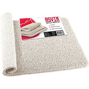 Asvin white Textured Bath, Shower, Tub Mat, 24x16 Inch, Phthalate Free, Non Slip Comfort Bathtub Mats with Drain, PVC Loofah Bathroom Mats for Wet Areas, Quick Drying Asvin white Textured Bath, Shower, Tub Mat, 24x16 Inch, Phthalate Free, Non Slip Comfort Bathtub Mats with Drain, PVC Loofah Bathroom Mats for Wet Areas, Quick Drying
