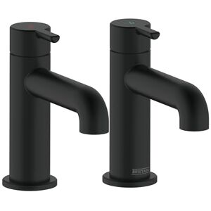 Bristan Altum Basin Taps with Water-Saving Feature, Deck Mounted Bathroom Tap, Black Finish Bristan Altum Basin Taps with Water-Saving Feature, Deck Mounted Bathroom Tap, Black Finish