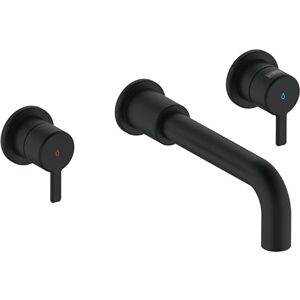 Bristan Altum 3 Tap Hole Wall Mounted Bath Filler Tap with Water-Saving Feature, Black Finish Bristan Altum 3 Tap Hole Wall Mounted Bath Filler Tap with Water-Saving Feature, Black Finish