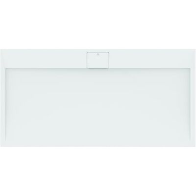 Ideal Standard Ultra Flat S i.Life, Rectangular Shower Tray 160x80 in Resin, Long Side Drain Waste, Stone Effect matt Finish, White Ideal Standard Ultra Flat S i.Life, Rectangular Shower Tray 160x80 in Resin, Long Side Drain Waste, Stone Effect matt Finish, White