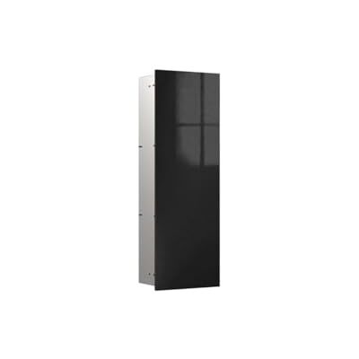 Emco Asis Pure Cabinet Module with Glass Front Door Hinge Left Flush-Mounted 730 mm Black Emco Asis Pure Cabinet Module with Glass Front Door Hinge Left Flush-Mounted 730 mm Black
