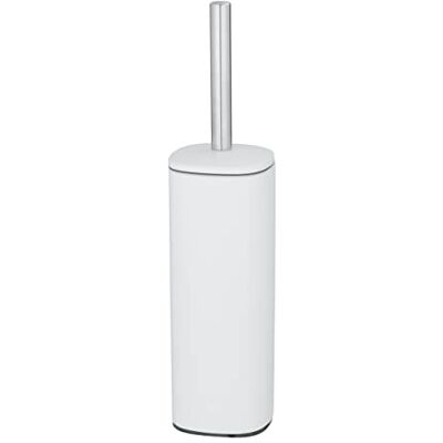 WENKO Alassio Toilet Brush White Stainless Steel WENKO Alassio Toilet Brush White Stainless Steel