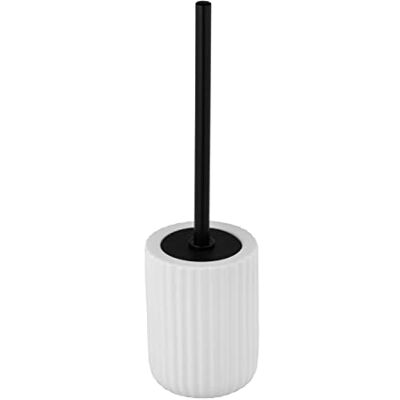 WENKO Belluno White Ceramic Toilet Brush Holder, 11,5 x 42 x 11,5 cm WENKO Belluno White Ceramic Toilet Brush Holder, 11,5 x 42 x 11,5 cm