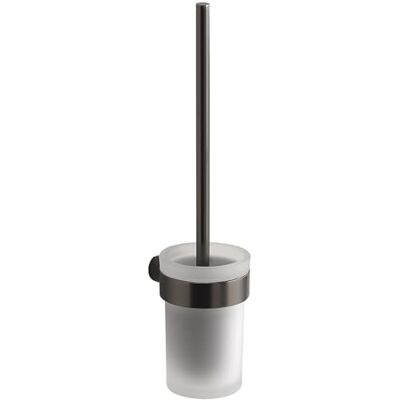 Gedy Gun Metal Wall Brush Holder - Wall Mount Gedy Gun Metal Wall Brush Holder - Wall Mount