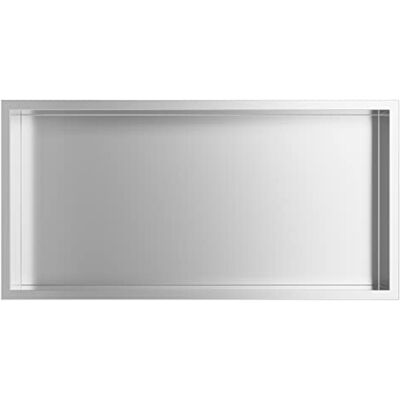 Nassboards 304 Stainless Steel Shower Niche Wet Room Shelf Recess, Waterproof Storage Easy Installation for Home Improvement, Bathroom Renovation Durable, Lightweight, Pre-Built Nassboards 304 Stainless Steel Shower Niche Wet Room Shelf Recess, Waterproof Storage Easy Installation for Home Improvement, Bathroom Renovation Durable, Lightweight, Pre-Built