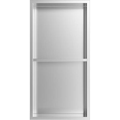 Nassboards 304 Stainless Steel Shower Niche Wet Room Shelf Recess, Waterproof Storage Easy Installation for Home Improvement, Bathroom Renovation Durable, Lightweight, Pre-Built Nassboards 304 Stainless Steel Shower Niche Wet Room Shelf Recess, Waterproof Storage Easy Installation for Home Improvement, Bathroom Renovation Durable, Lightweight, Pre-Built