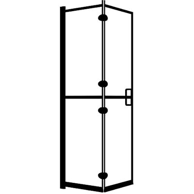 vidaXL Folding Shower Enclosure ESG 80x140 cm Black vidaXL Folding Shower Enclosure ESG 80x140 cm Black