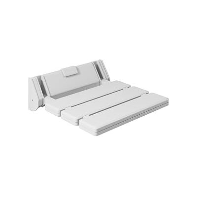 Flode Wall Mounted Shower Seat – Gloss White Folding Shower Chair Space Saving Bathroom Seat for Disabled Elderly & Accessible Wet Rooms Flode Wall Mounted Shower Seat – Gloss White Folding Shower Chair Space Saving Bathroom Seat for Disabled Elderly & Accessible Wet Rooms